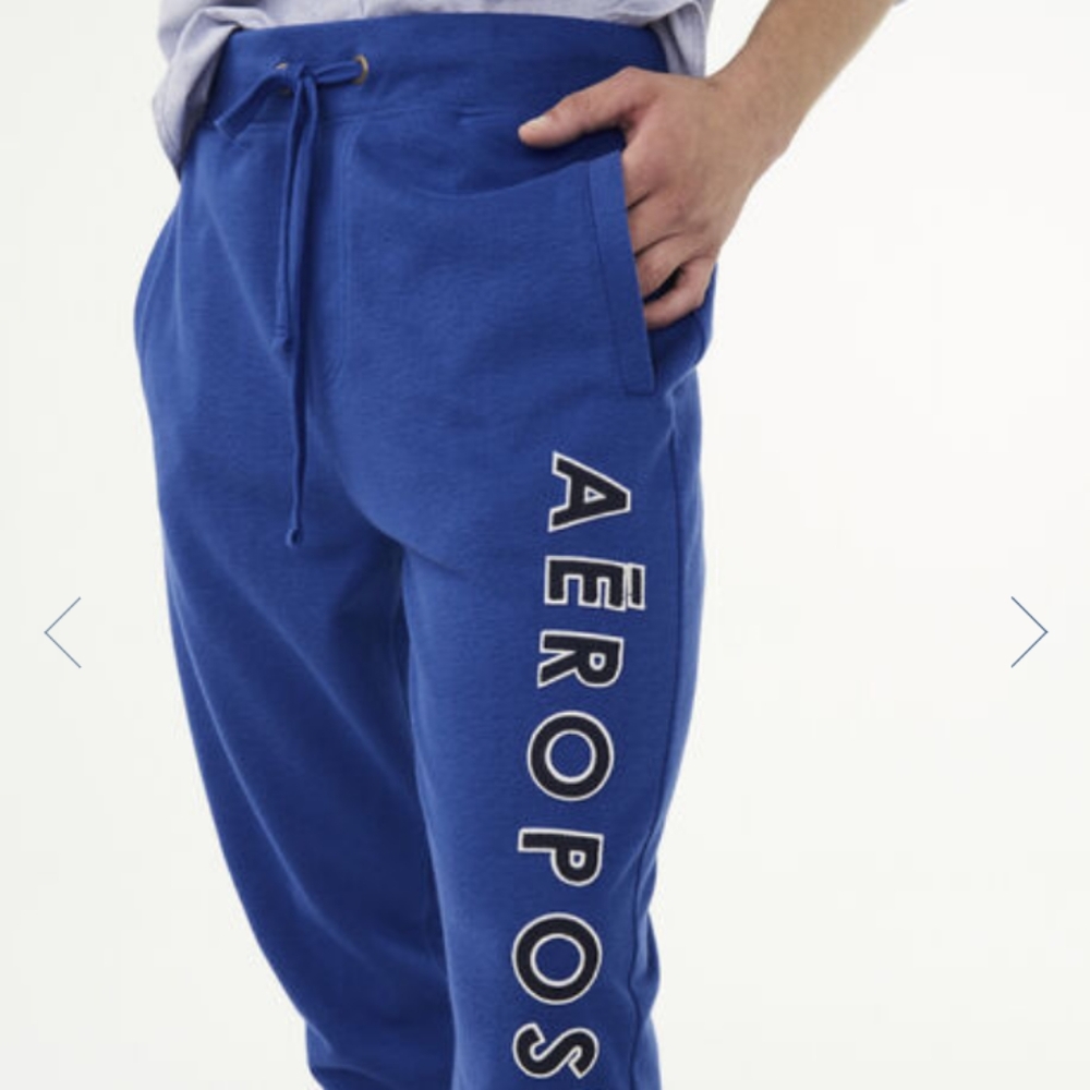 Aeropostale Blue Jogger Sweatpants size S GUC